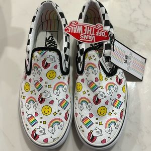 Vans Classic Slip On-Flour Shop X- size Womens 8US/ US MEN 6.5 / NEW